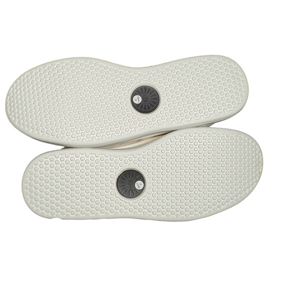 UGG CALI 1106189 MEN'S LEATHER SNEAKERS WHITE GOLD SHOES CASUAL HIGH TOP SZ 8 - Picture 6 of 7